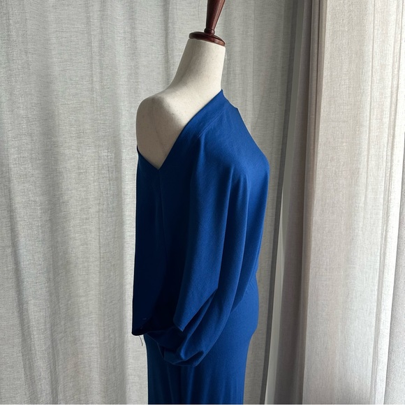 Royal Blue off shoulder dress - Picture 2 of 7